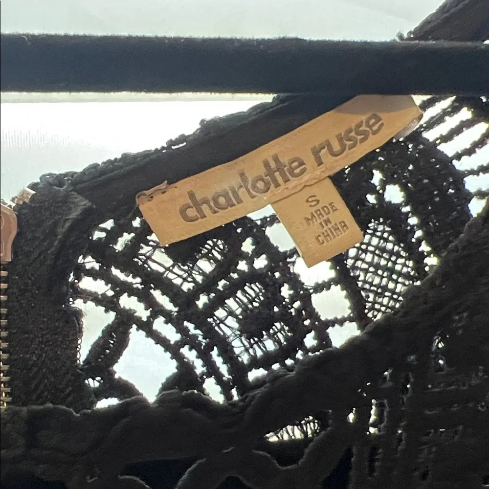 Charlotte Russe Elegant Black Lace Dress🌸Friday’s Event price - Picture 5 of 6